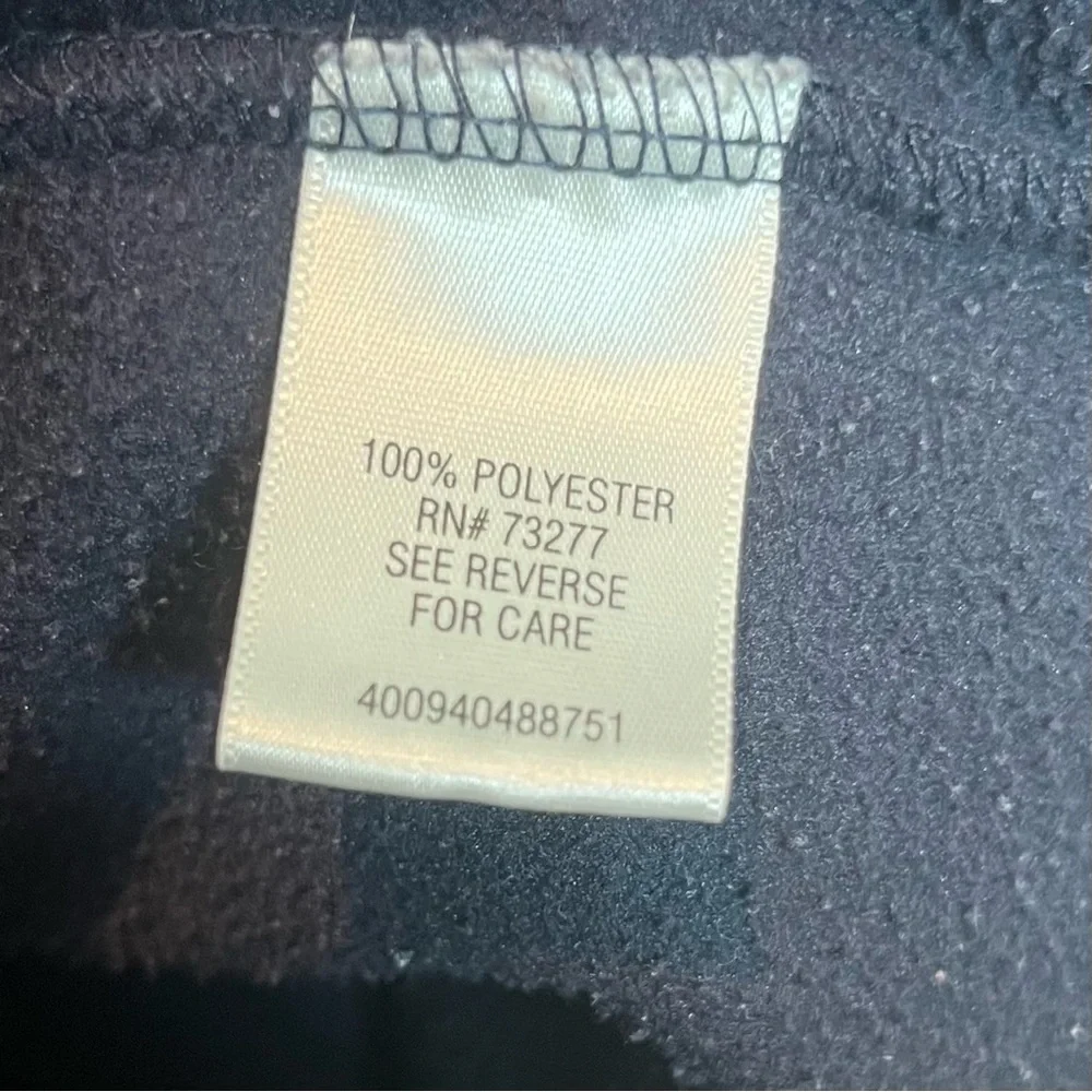 Croft & Barrow Men's Dark Navy Blue Quarter Zip Pullover Sweater Size L